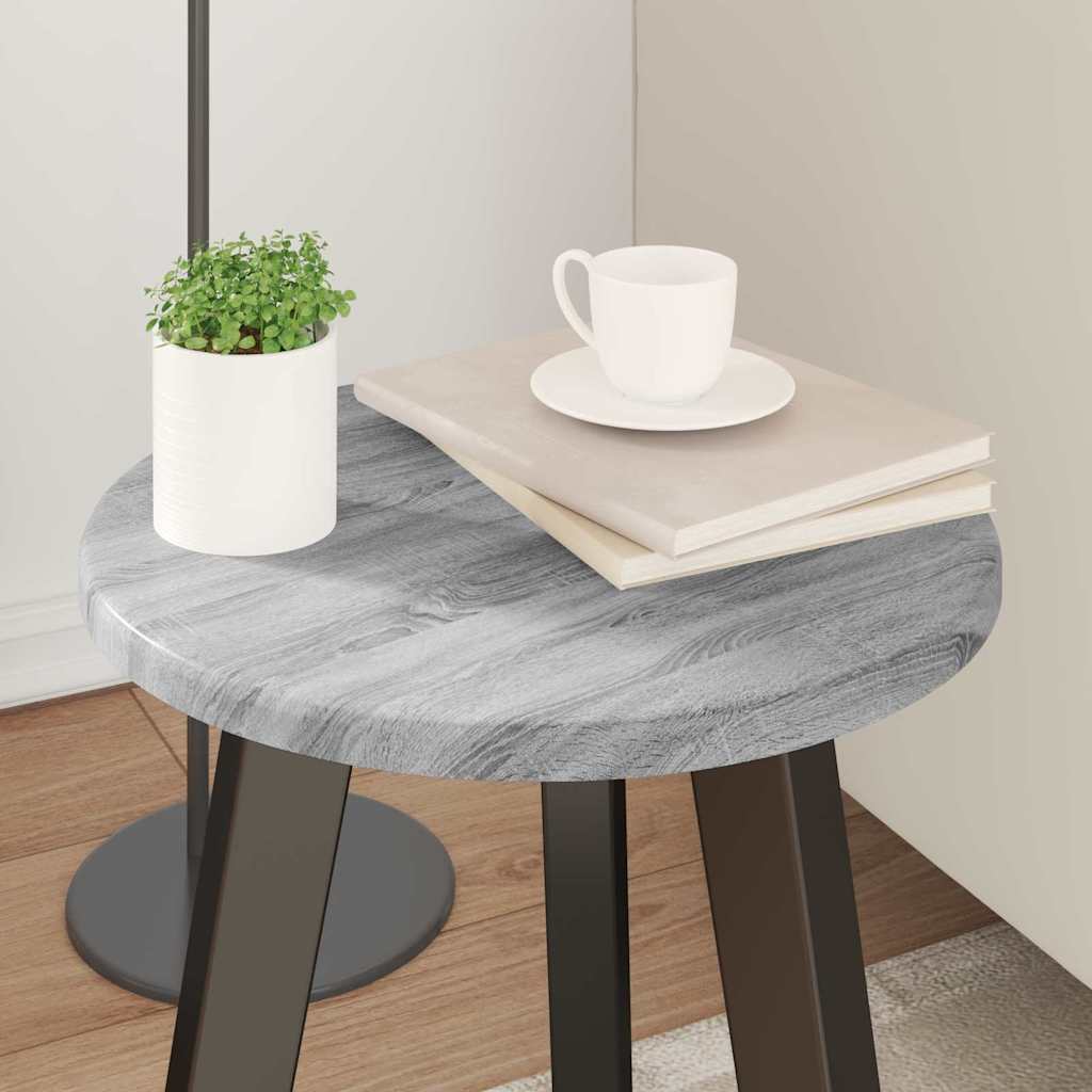 Piano del tavolo Grigio Sonoma Ø 30 x 1,5 cm Legno multistrato | homemem39