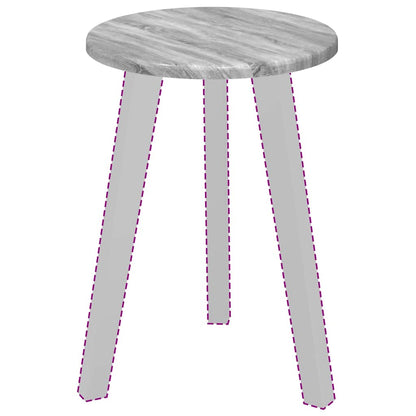 Piano del tavolo Grigio Sonoma Ø 30 x 1,5 cm Legno multistrato | homemem39
