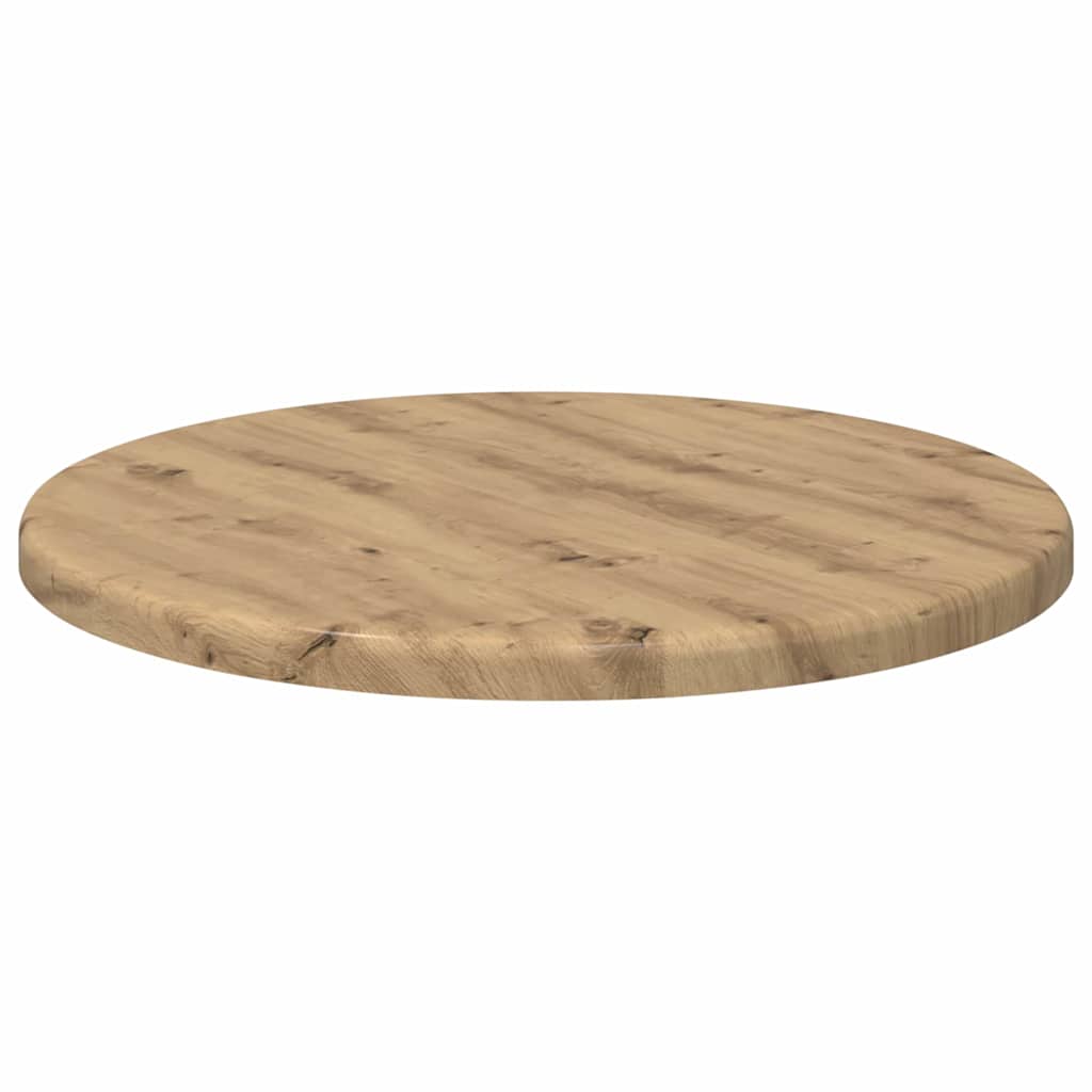 Piano del tavolo rovere artigianale Ø 30 x 1,5 cm