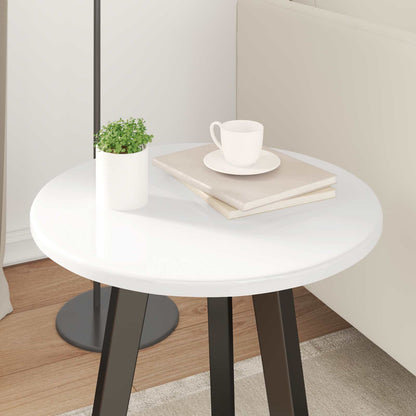 Piano del tavolo Bianco lucido Ø 40 x 1,5 cm Legno multistrato