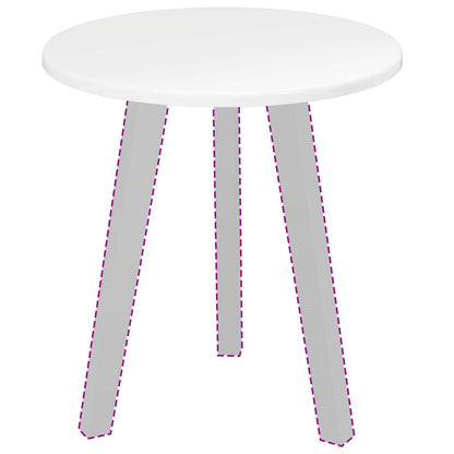 Piano del tavolo Bianco lucido Ø 40 x 1,5 cm Legno multistrato