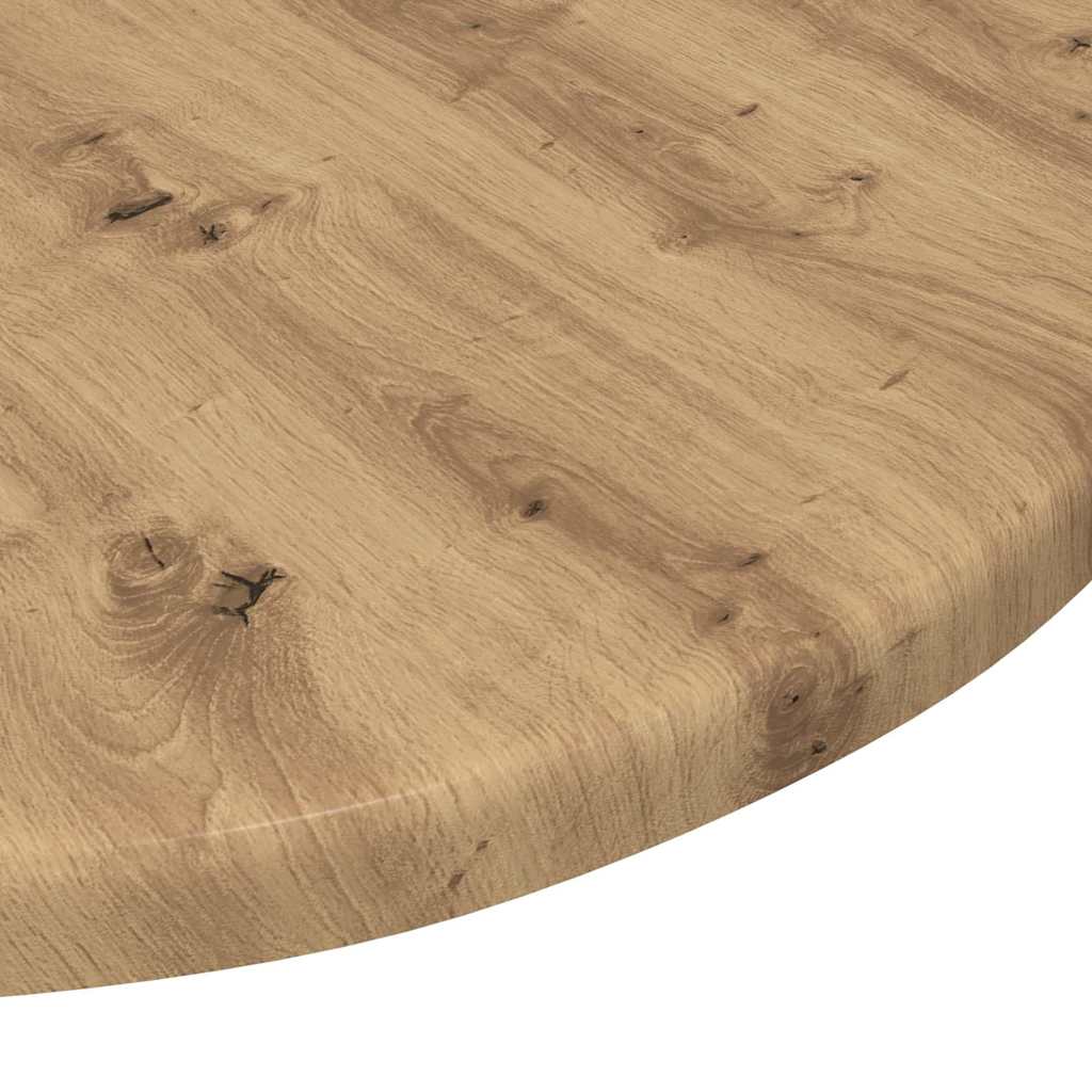 Piano del tavolo rovere artigianale Ø 40 x 1,5 cm