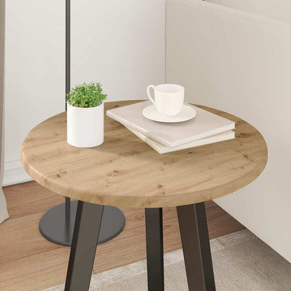 Piano del tavolo rovere artigianale Ø 40 x 1,5 cm