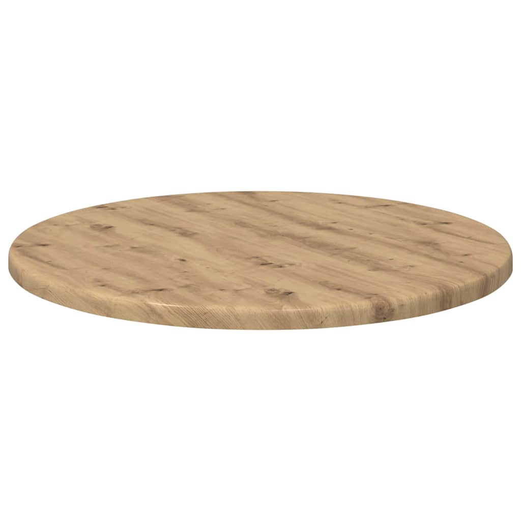 Piano del tavolo rovere artigianale Ø 40 x 1,5 cm