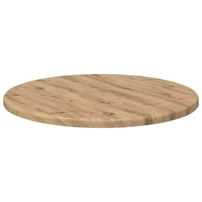 Piano del tavolo rovere artigianale Ø 40 x 1,5 cm