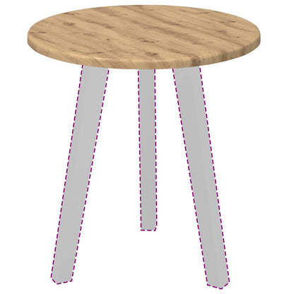 Piano del tavolo rovere artigianale Ø 40 x 1,5 cm