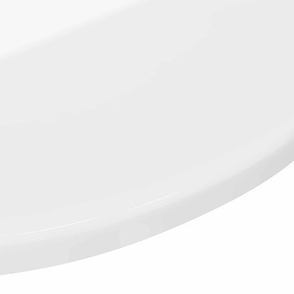 Piano del tavolo Bianco lucido Ø 50 x 1,5 cm Legno multistrato