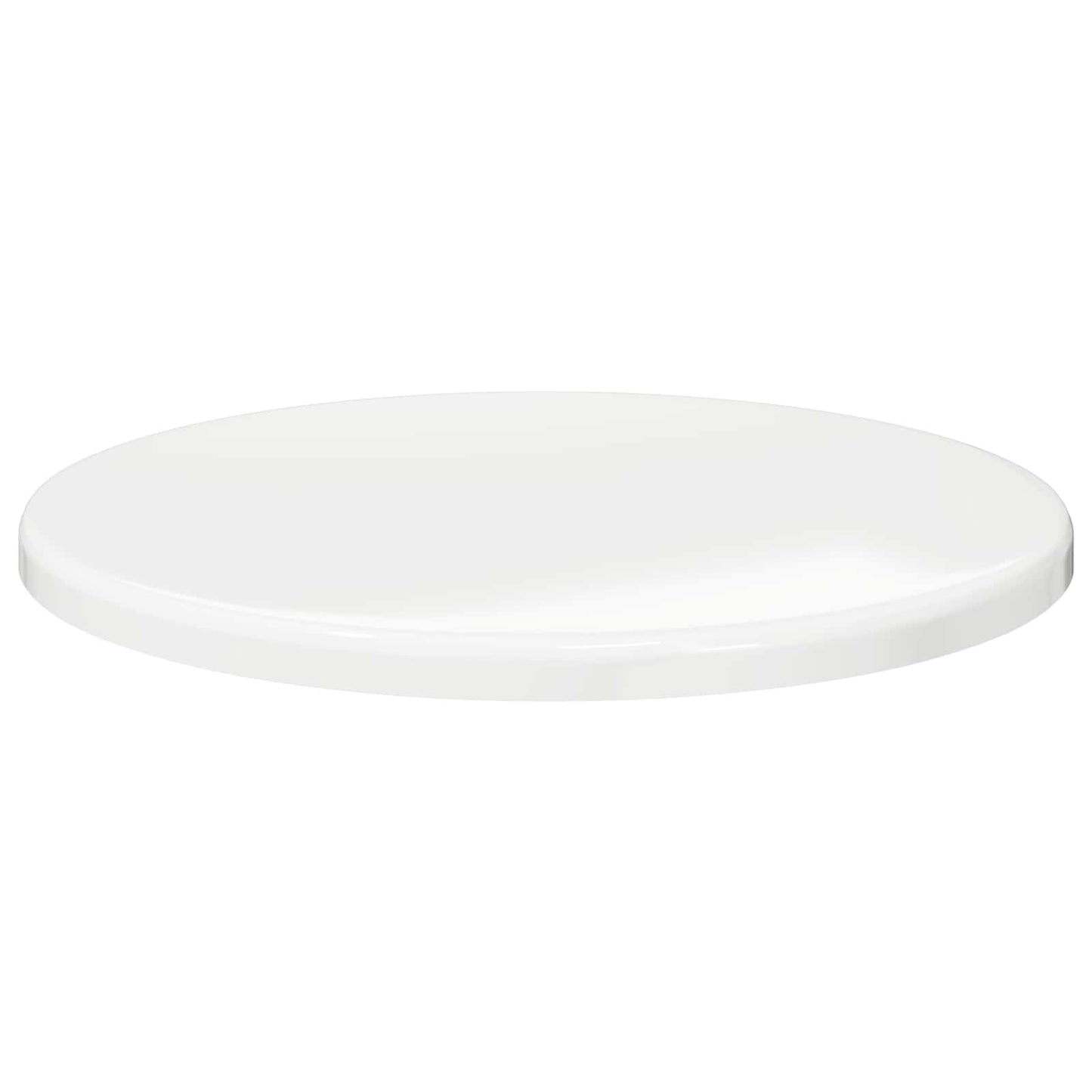Piano del tavolo Bianco lucido Ø 50 x 1,5 cm Legno multistrato