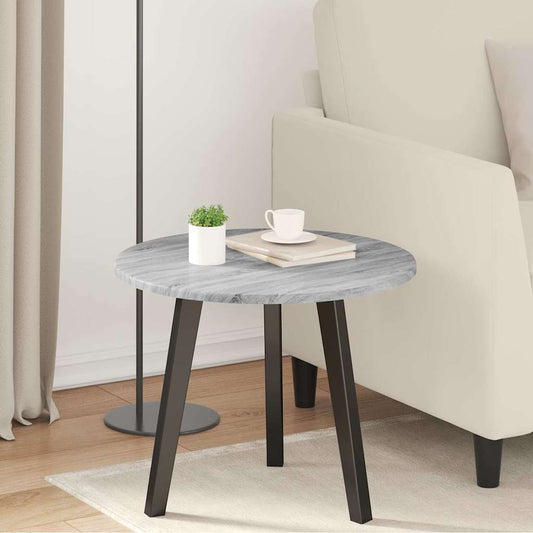 Piano del tavolo Grigio sonoma Ø 50 x 1,5 cm Legno multistrato