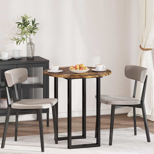 Piano del tavolo Rovere fumo 70 x 70 x 1,5 cm Legno multistrato