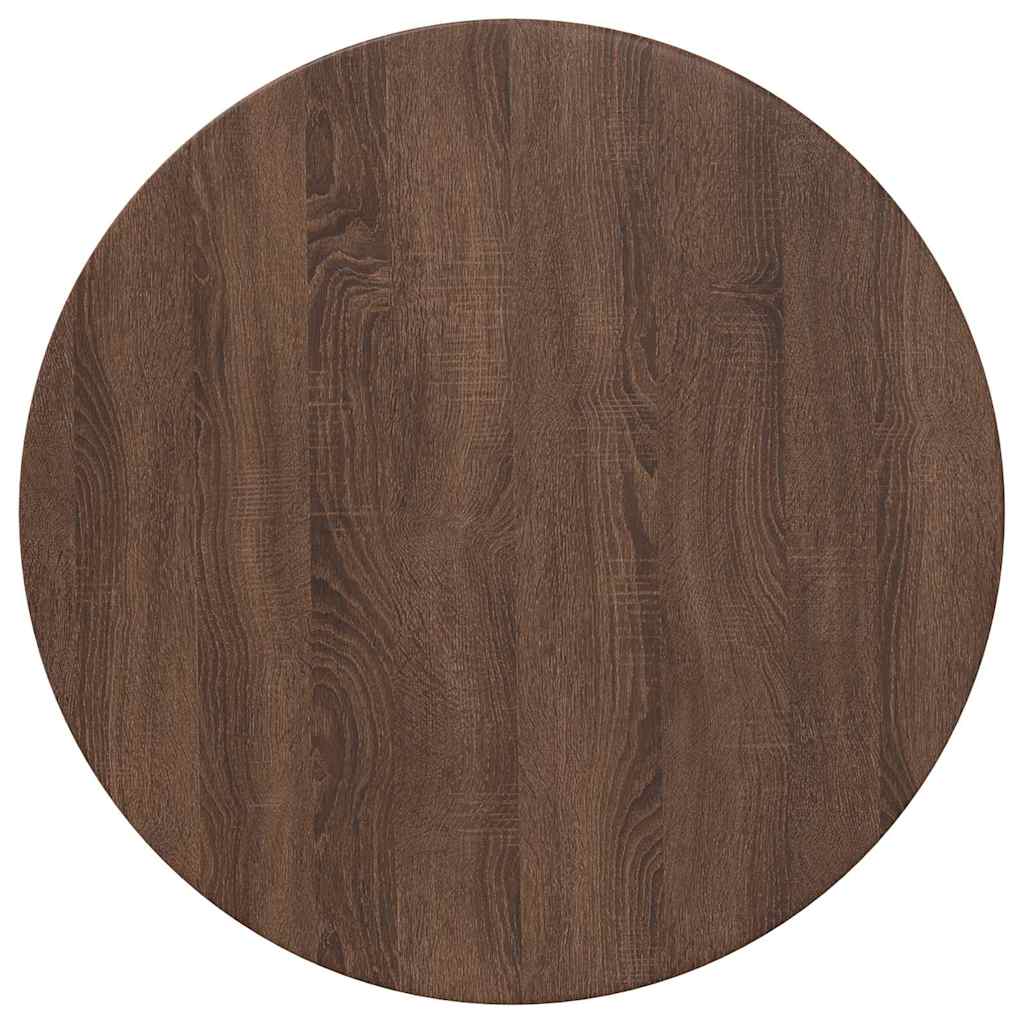 Piano del tavolo Rovere marrone Ø 70 x 1,5 cm Legno multistrato | homemem39