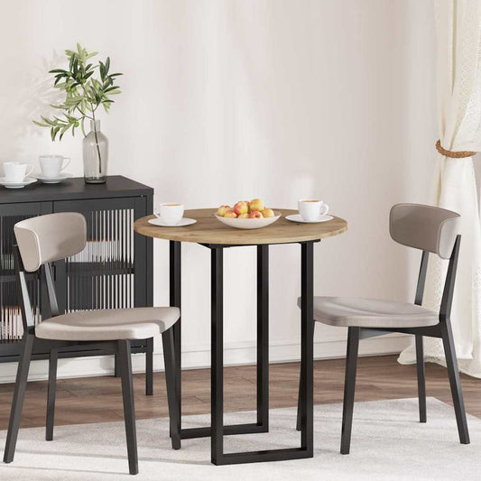 Piano del tavolo rovere artigianale 70 x 70 x 1,5 cm