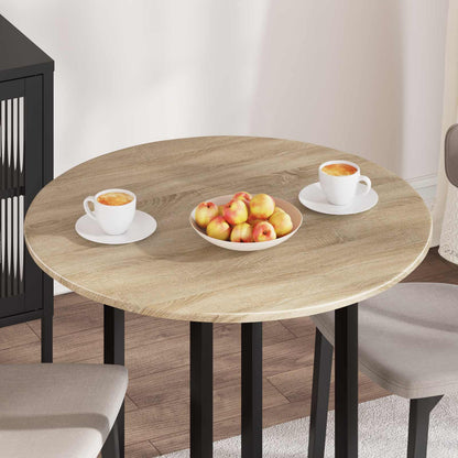 Piano del tavolo rovere sonoma Ø 80 x 1,5 cm Legno multistrato
