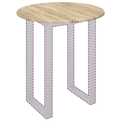 Piano del tavolo rovere sonoma Ø 80 x 1,5 cm Legno multistrato