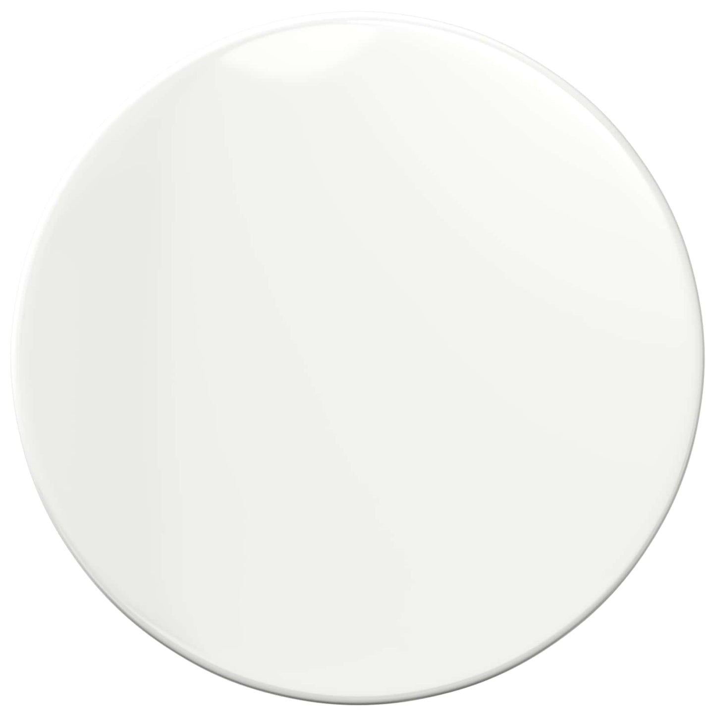 Piano del tavolo Bianco lucido Ø 80 x 1,5 cm Legno multistrato