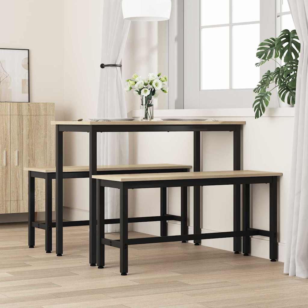 Panchina da pranzo Rovere Sonoma 100 x 32,5 x 48,5 cm