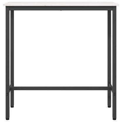 tavolo Bianco 100 x 40 x 101 cm Legno ingegnerizzato e acciaio