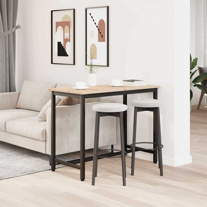 tavolo Naturale 100 x 50 x 77 cm Legno ingegnerizzato e acciaio | homemem39