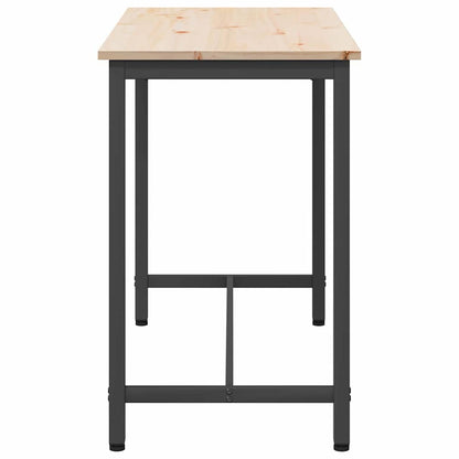 tavolo Naturale 100 x 50 x 77 cm Legno ingegnerizzato e acciaio | homemem39
