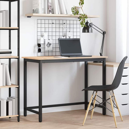 tavolo Naturale 100 x 50 x 77 cm Legno ingegnerizzato e acciaio | homemem39