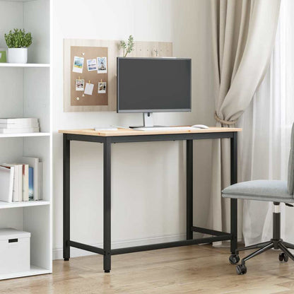tavolo Naturale 100 x 50 x 77 cm Legno ingegnerizzato e acciaio | homemem39