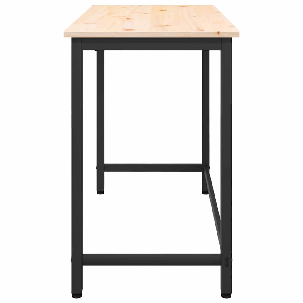 tavolo Naturale 100 x 50 x 77 cm Legno ingegnerizzato e acciaio | homemem39