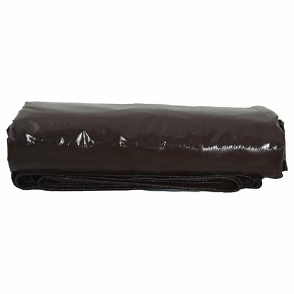 Telo 650g / m² Marrone 6 x 8 m Tela con rivestimento in PVC | homemem39