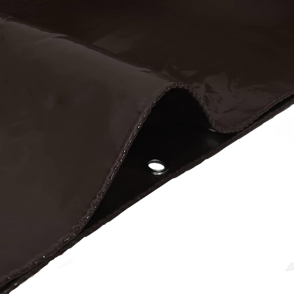 Telo 650g / m² Marrone 1 x 2,5 m Tela con rivestimento in PVC | homemem39