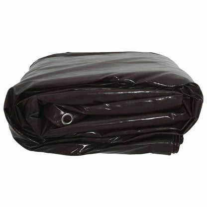 Telo 650g / m² Marrone 1 x 2,5 m Tela con rivestimento in PVC | homemem39