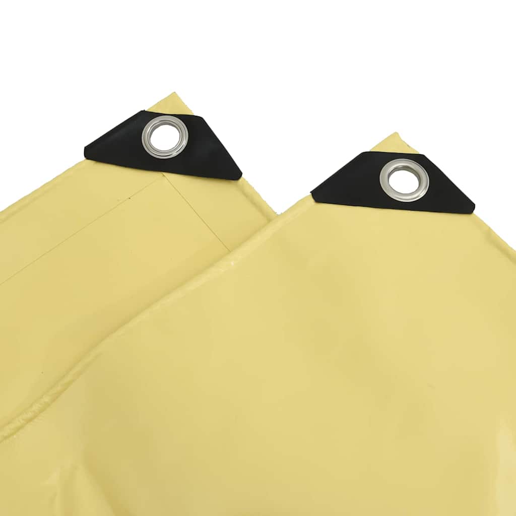 Telo 650g / m² Beige 4 x 8 m Tela con rivestimento in PVC