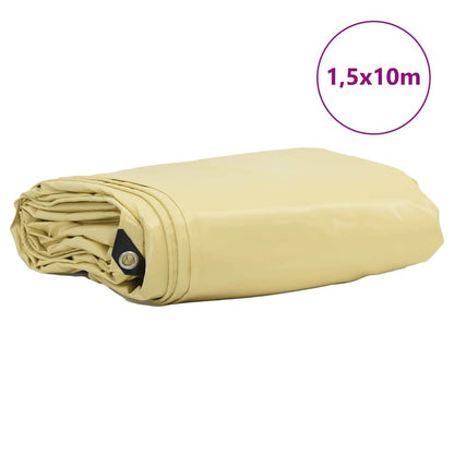 Telo 650g / m² Beige 1,5 x 10 m Tela con rivestimento in PVC