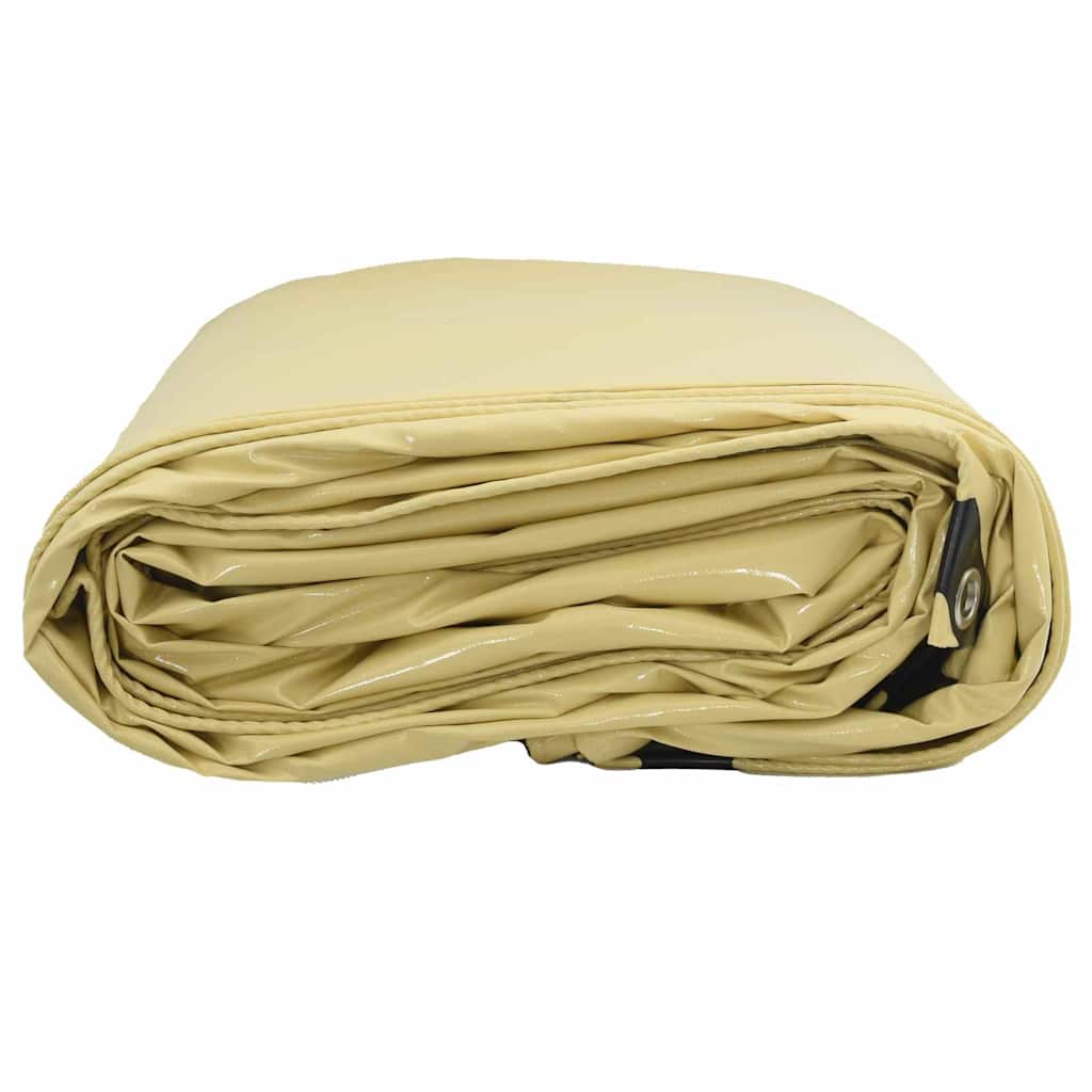 Telo 650g / m² Beige 5 x 6 m Tela con rivestimento in PVC