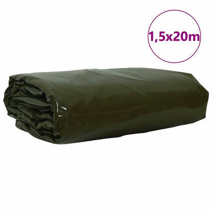 Telo 650g / m² Verde oliva 1,5 x 20 m
