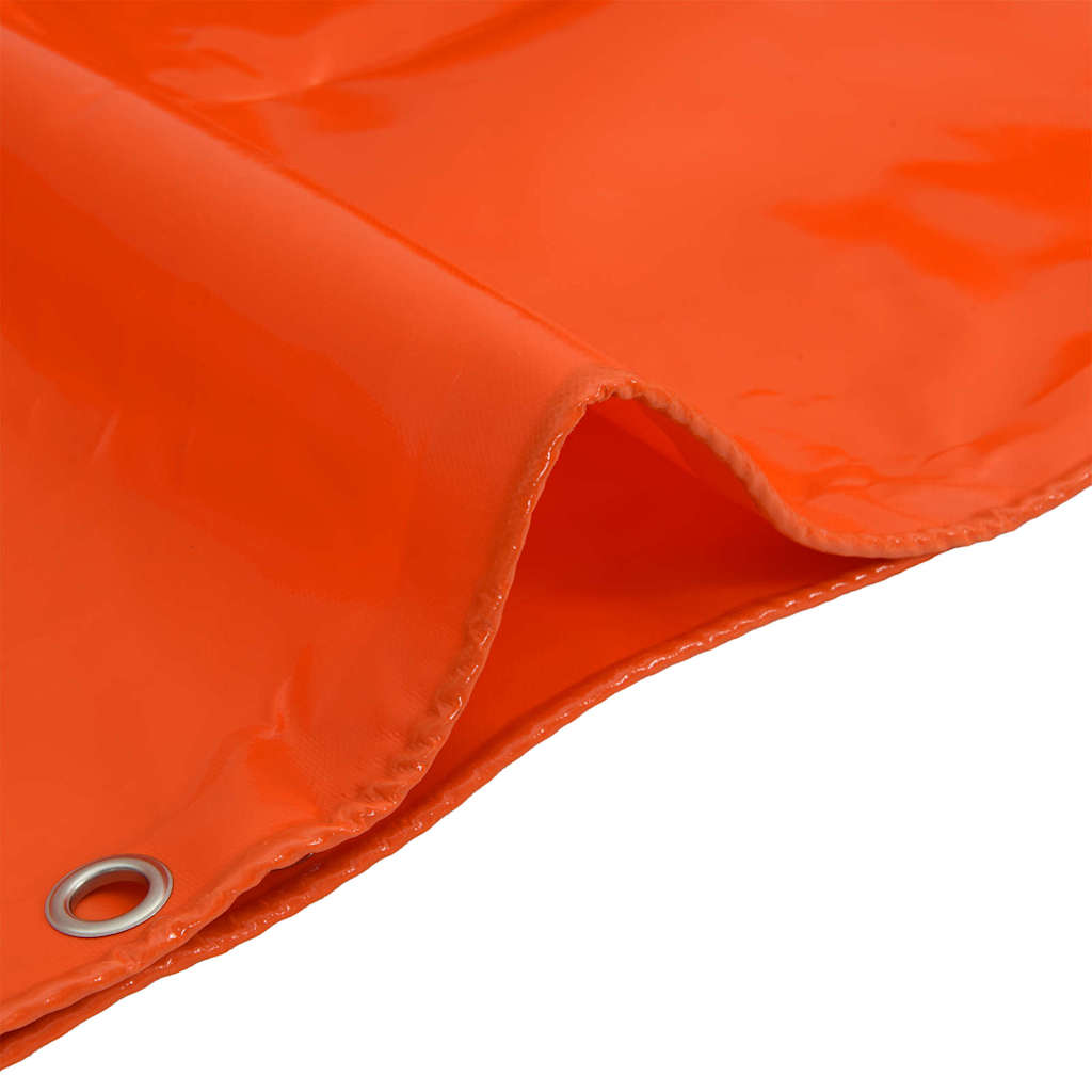 Telo 650g / m² Arancione 1,5 x 6 m Tela con rivestimento in PVC