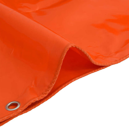 Telo 650g / m² Arancione 1,5 x 6 m Tela con rivestimento in PVC