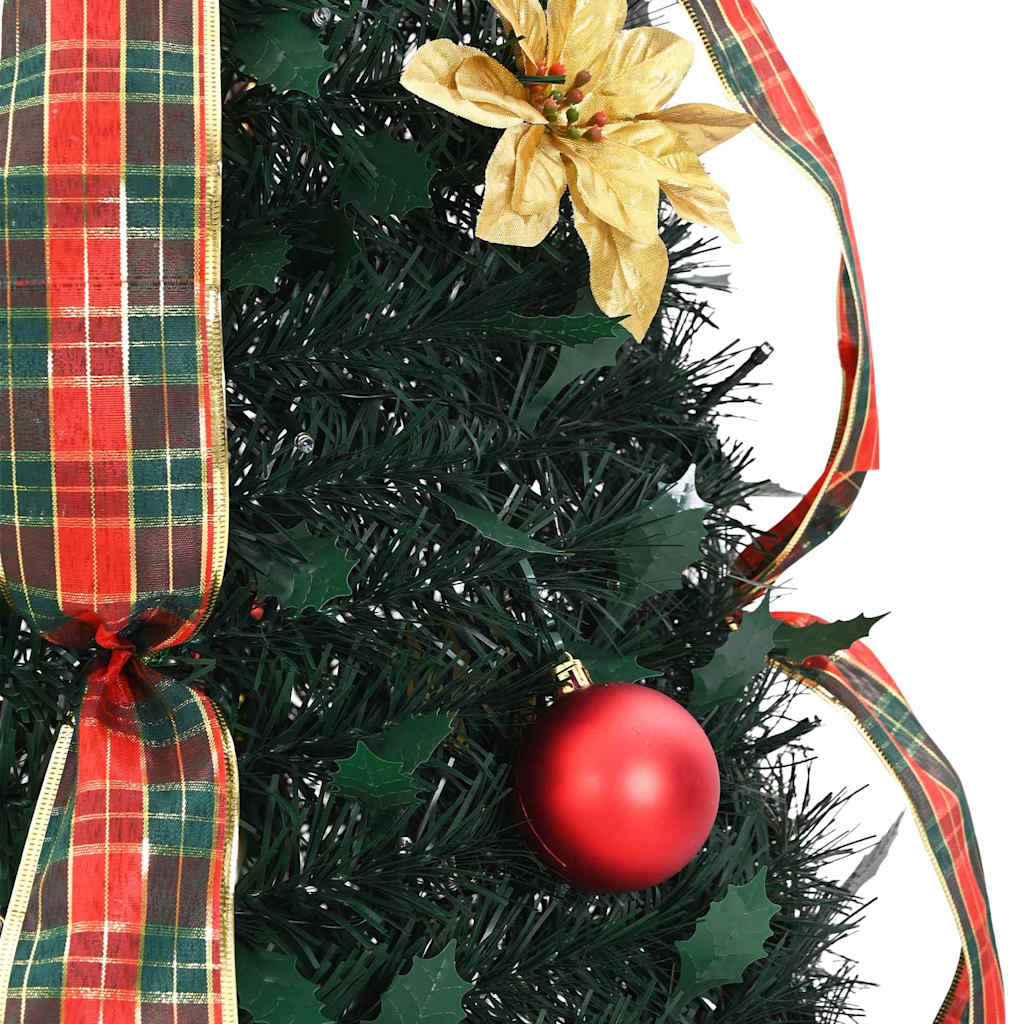 Albero di Natale artificiale con 50 LED Verde 125 cm PVC