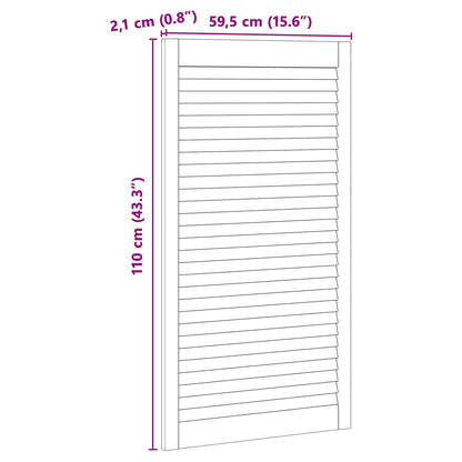 Porta per Armadio con porta 4 pcs Naturale 110 x 2,1 x 59,5 cm