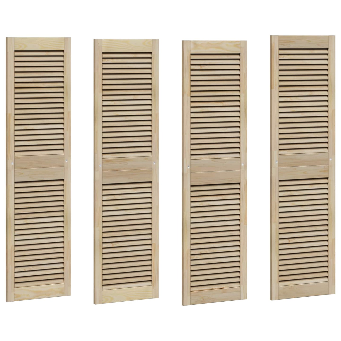 Porta per Armadio con porta 4 pcs Naturale 140.5 x 2 x 59.5 cm
