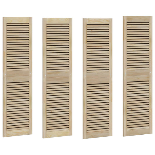 Porta per Armadio con porta 4 pcs Naturale 140.5 x 2 x 59.5 cm