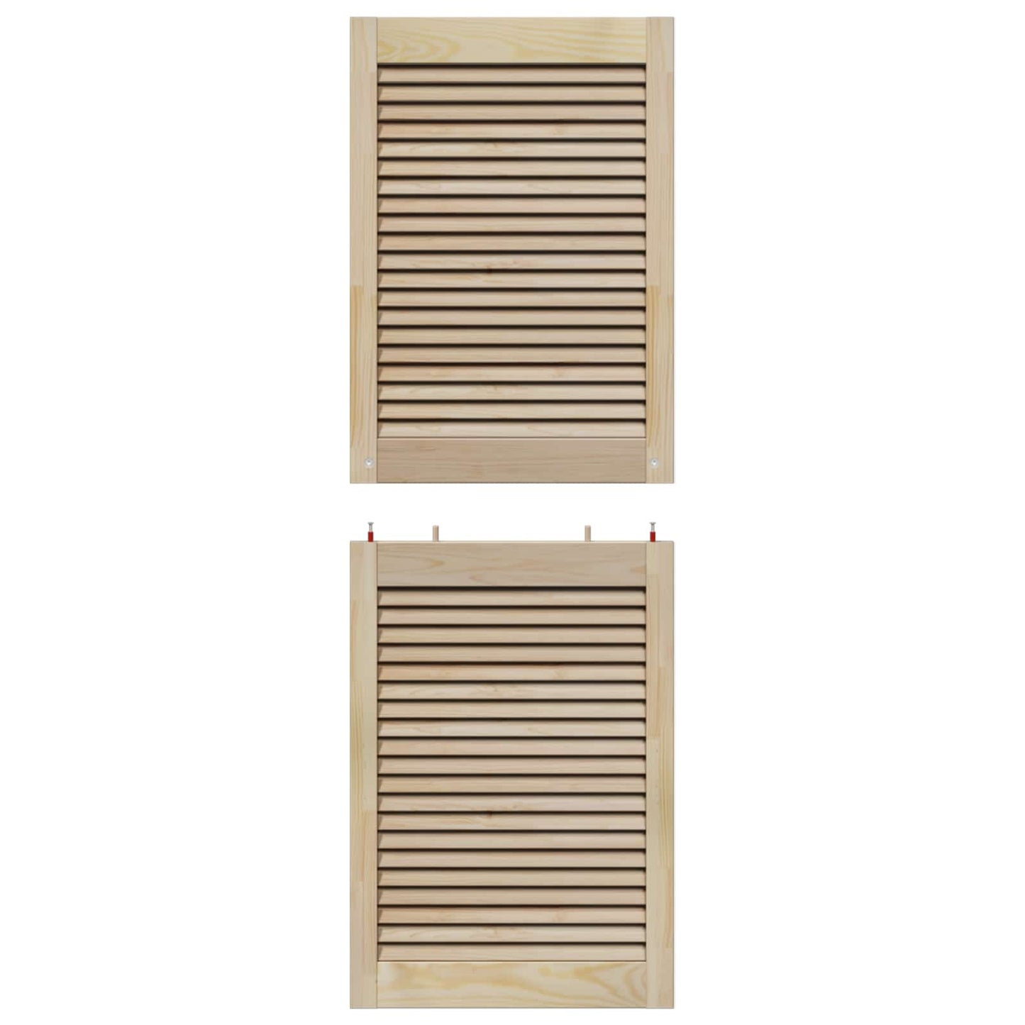 Porta per Armadio 4 pcs Naturale 49,5 x 2,1 x 140,5 cm | homemem39