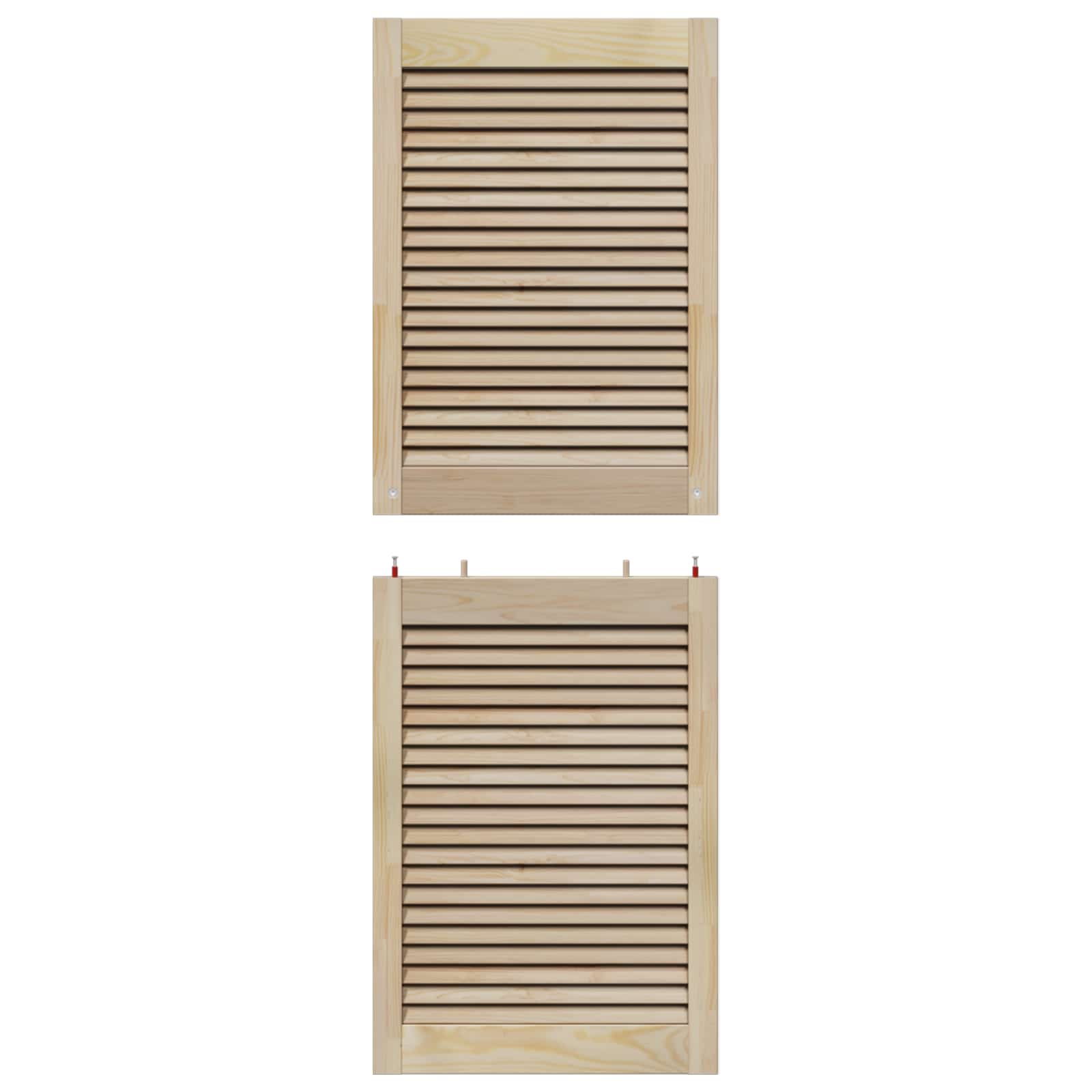 Porta per Armadio 4 pcs Naturale 49,5 x 2,1 x 140,5 cm | homemem39