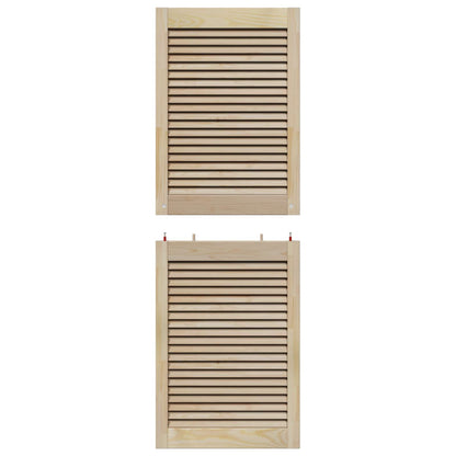 Porta per Armadio 4 pcs Naturale 49,5 x 2,1 x 140,5 cm | homemem39
