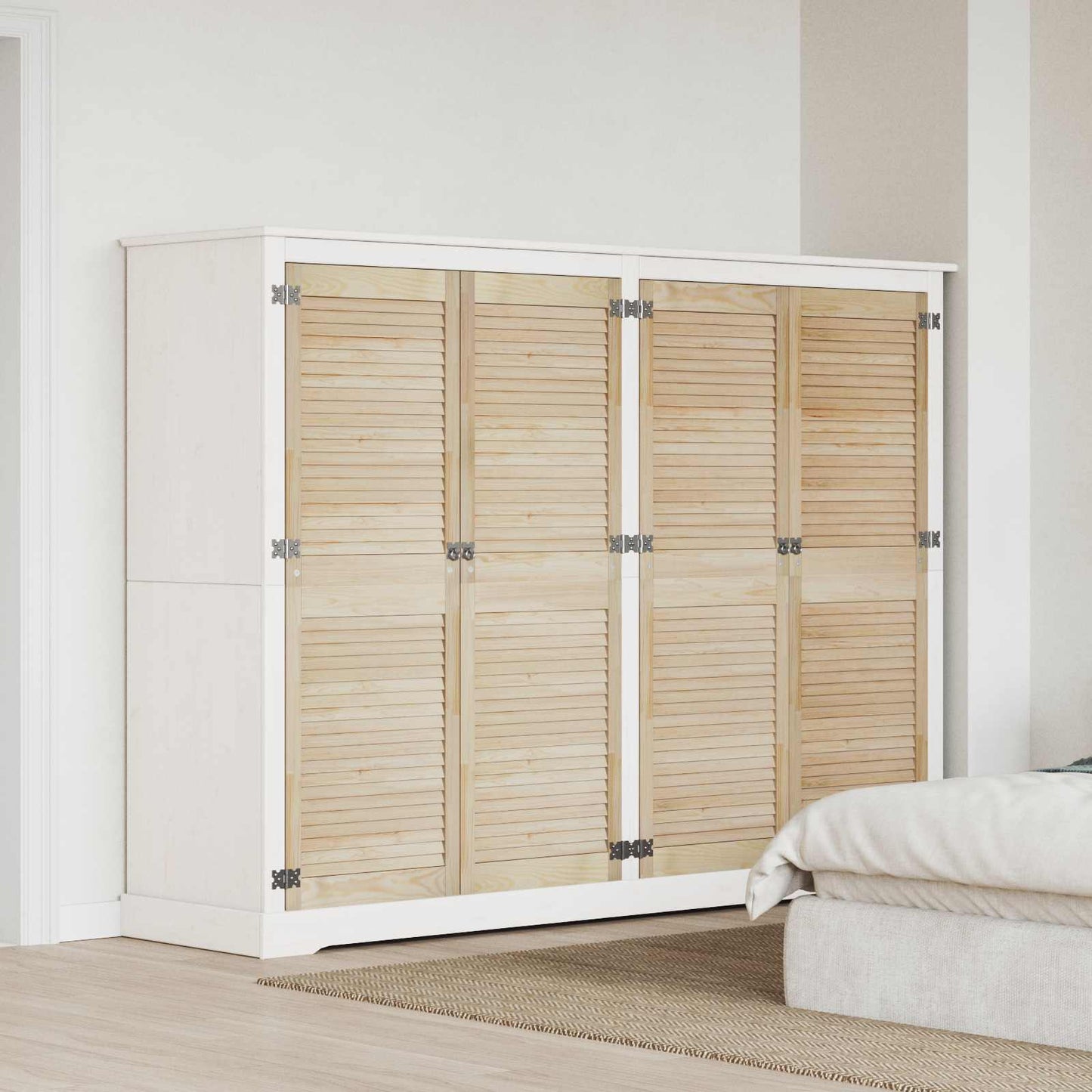 Porta per Armadio 4 pcs Naturale 49,5 x 2,1 x 140,5 cm