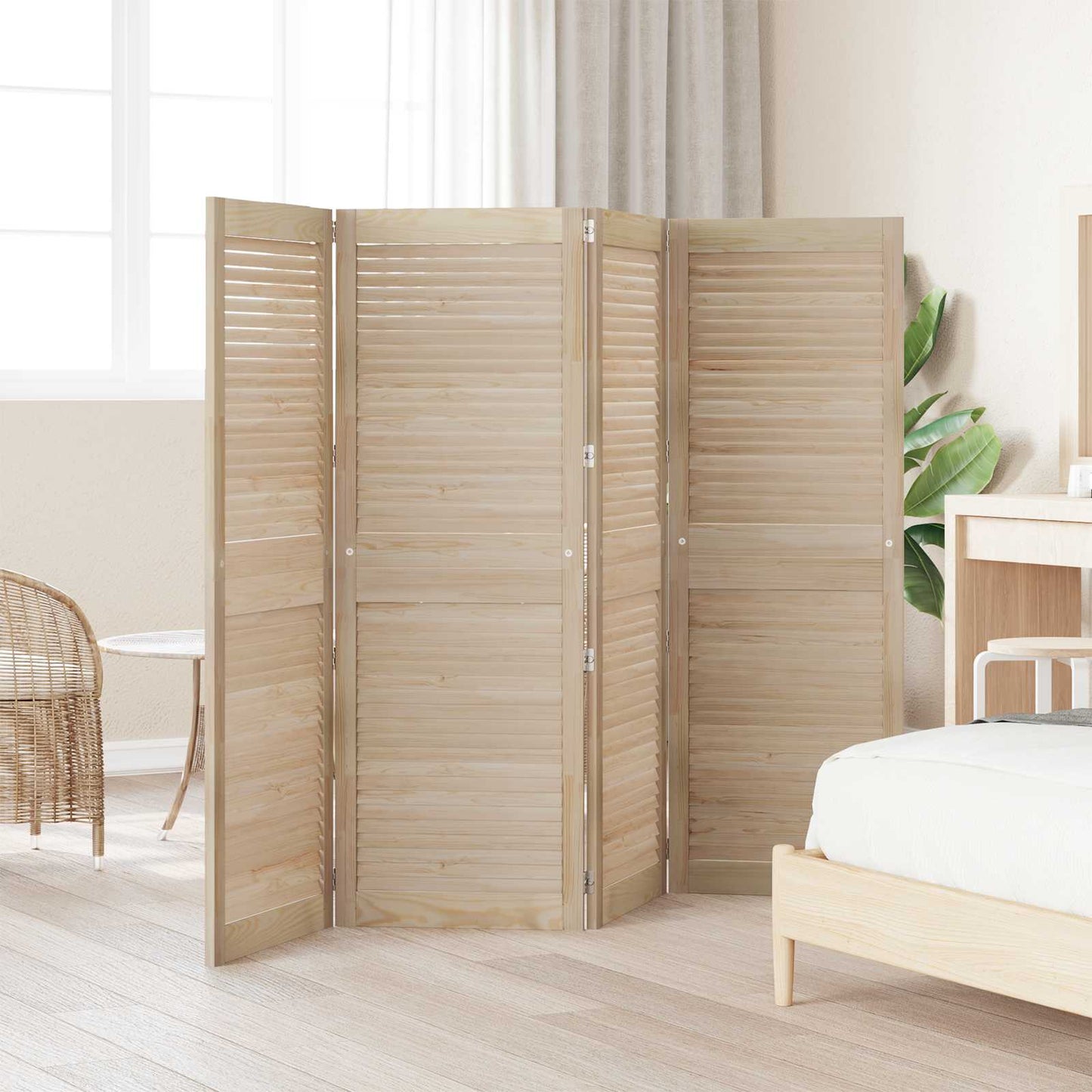 Porta per Armadio 4 pcs Naturale 49,5 x 2,1 x 140,5 cm | homemem39