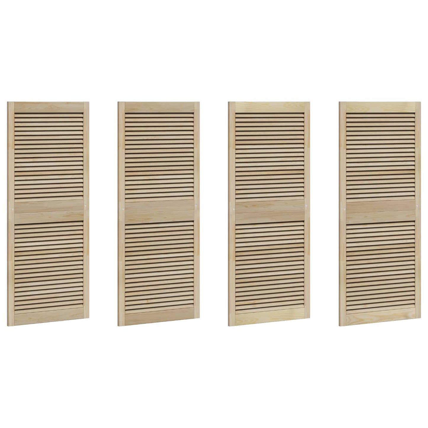 Porta per Armadio con porta 4 pcs Naturale 140.5 x 2 x 59.5 cm