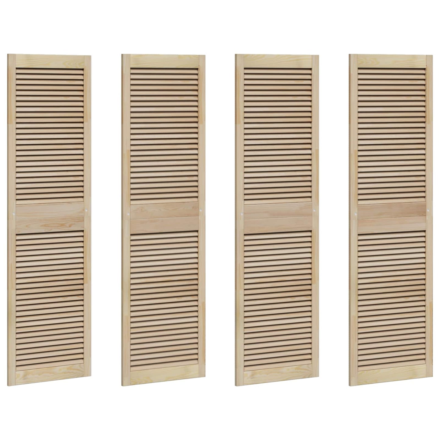 Porta per Armadio con porta 4 pcs Naturale 140.5 x 2 x 59.5 cm