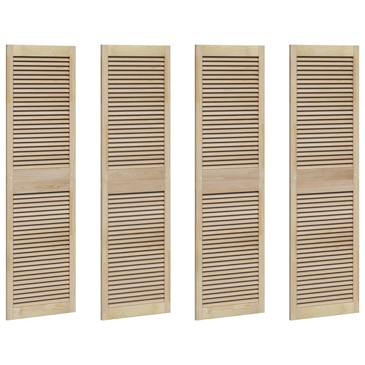 Porta per Armadio con porta 4 pcs Naturale 140.5 x 2 x 59.5 cm