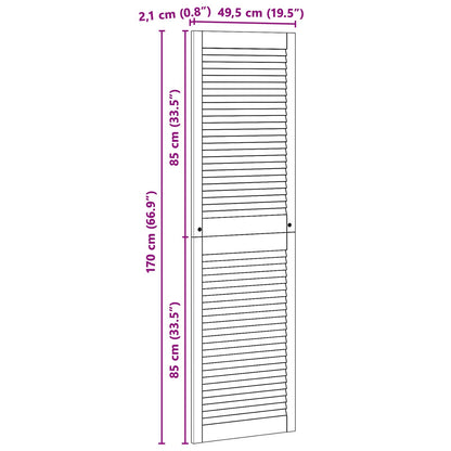 Porta per Armadio con porta 4 pcs Naturale 170 x 2,1 x 49,5 cm