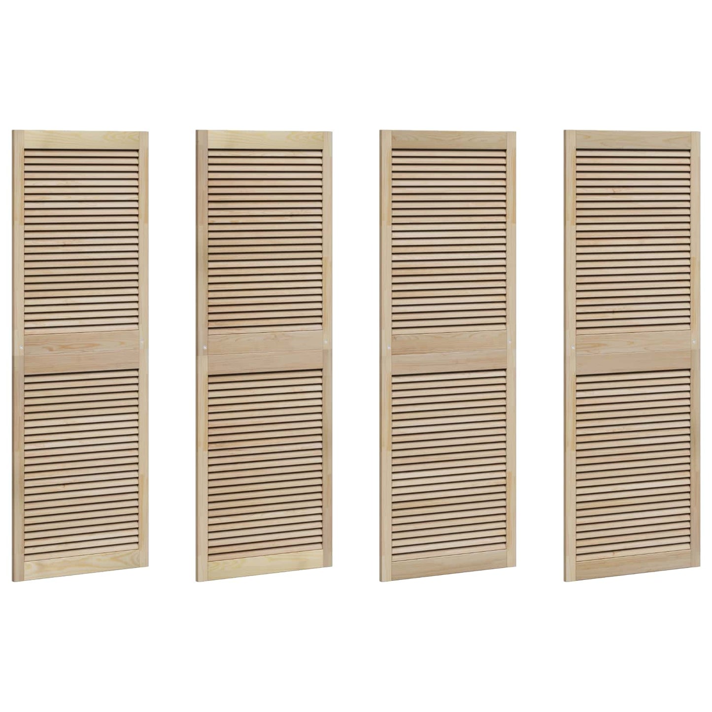 Porta per Armadio con porta 4 pcs Naturale 140.5 x 2 x 59.5 cm