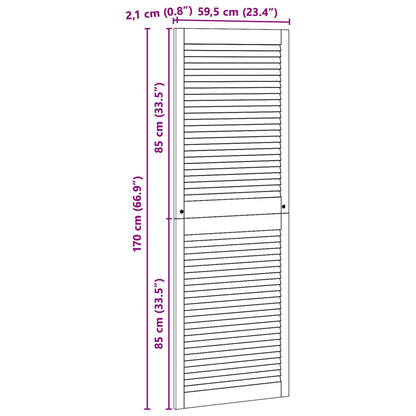 Porta per Armadio con porta 4 pcs Naturale 170 x 2,1 x 59,5 cm